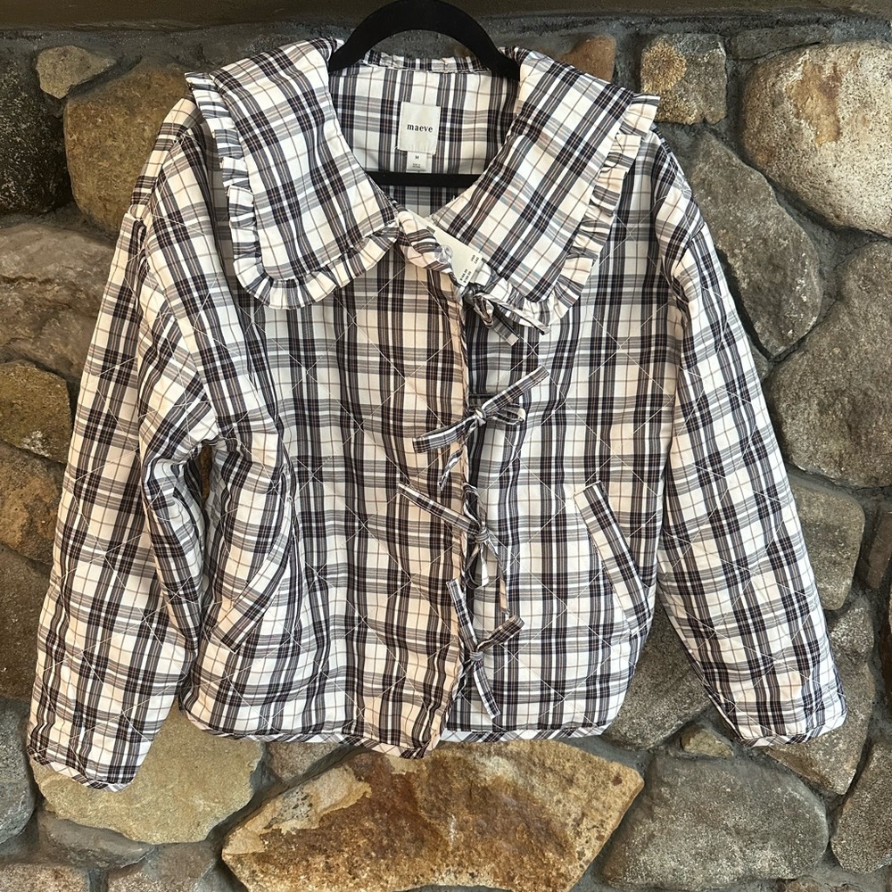 Maeve Hazel Quilted Plaid Jacket - Picture 4 of 6